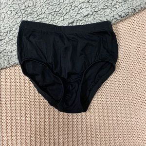 Black cheerleading/dance trunks